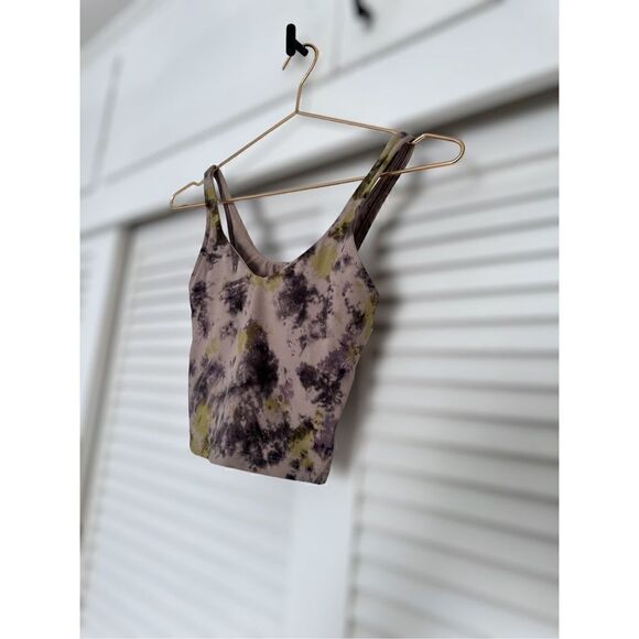 LULULEMON | Athletic Align Shelf Bra Radial Tie Dye  Print Pattern Size 2 - Picture 5 of 15